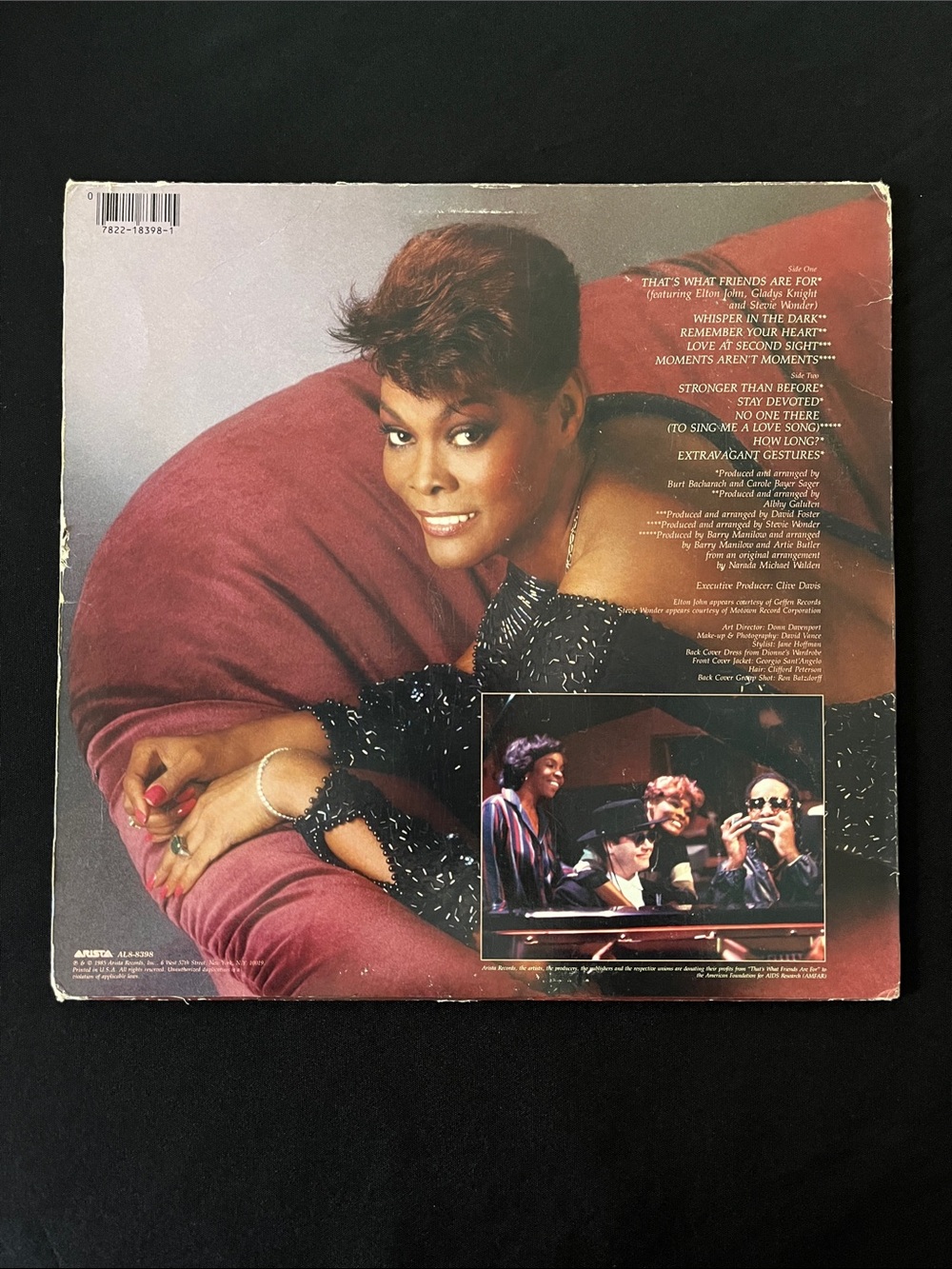 Dionne Warwick – "Friends" Vinyl Record - Picture 2 of 6